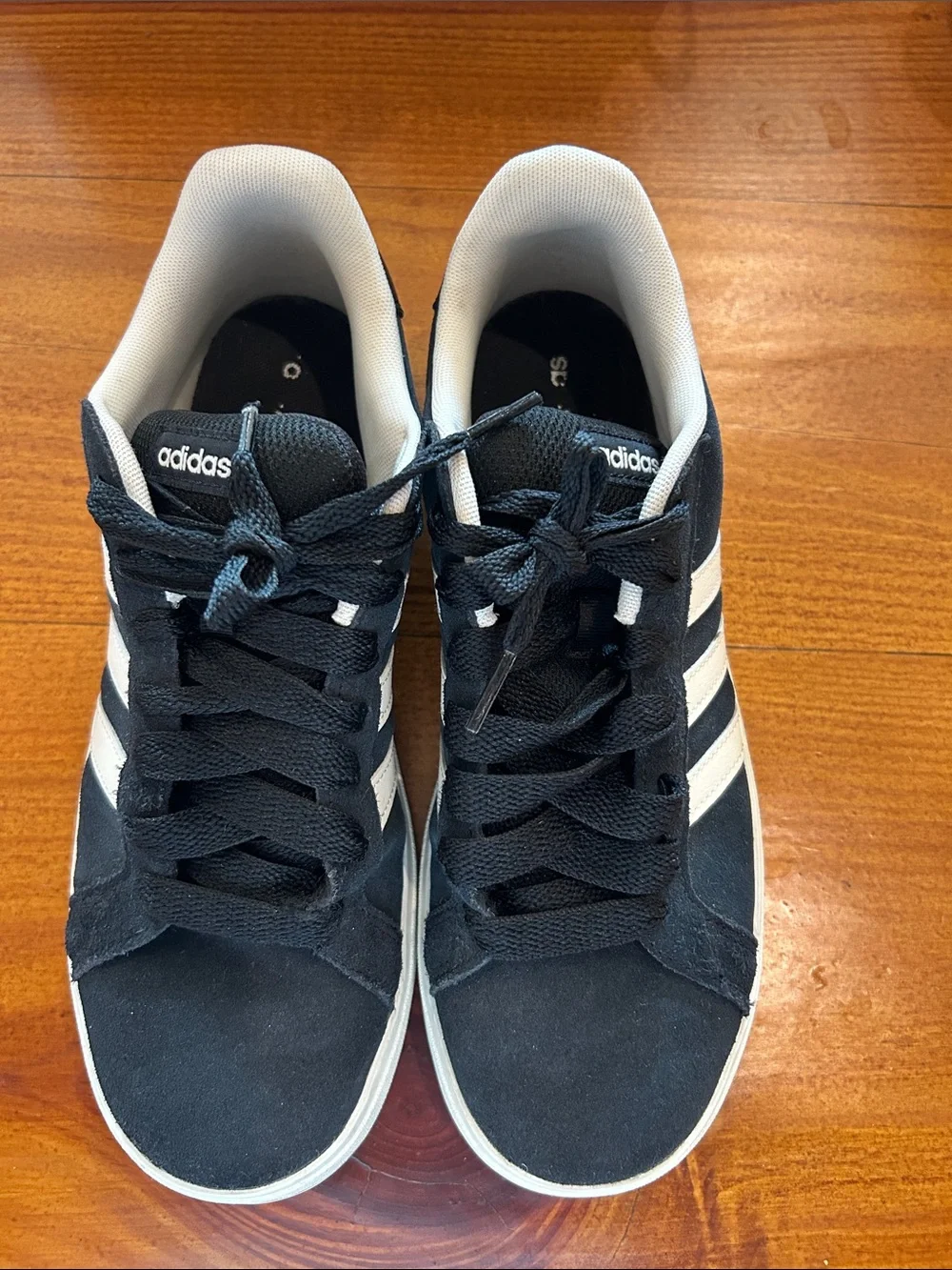 adidas Black and White Low-Top Skate Sneakers